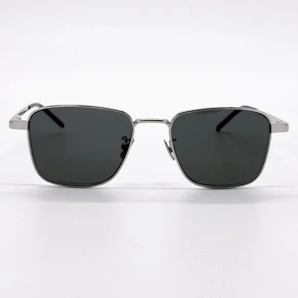 NEW SAINT LAURENT SL 529 002 SILVER GREY UNISEX SUNGLASSES SAINT LAURENT